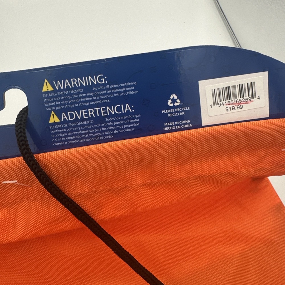MLB Drawstring Backpack Florida Spring Training 2020 Bag FOCO Orange‎ NEW - Picture 7 of 9